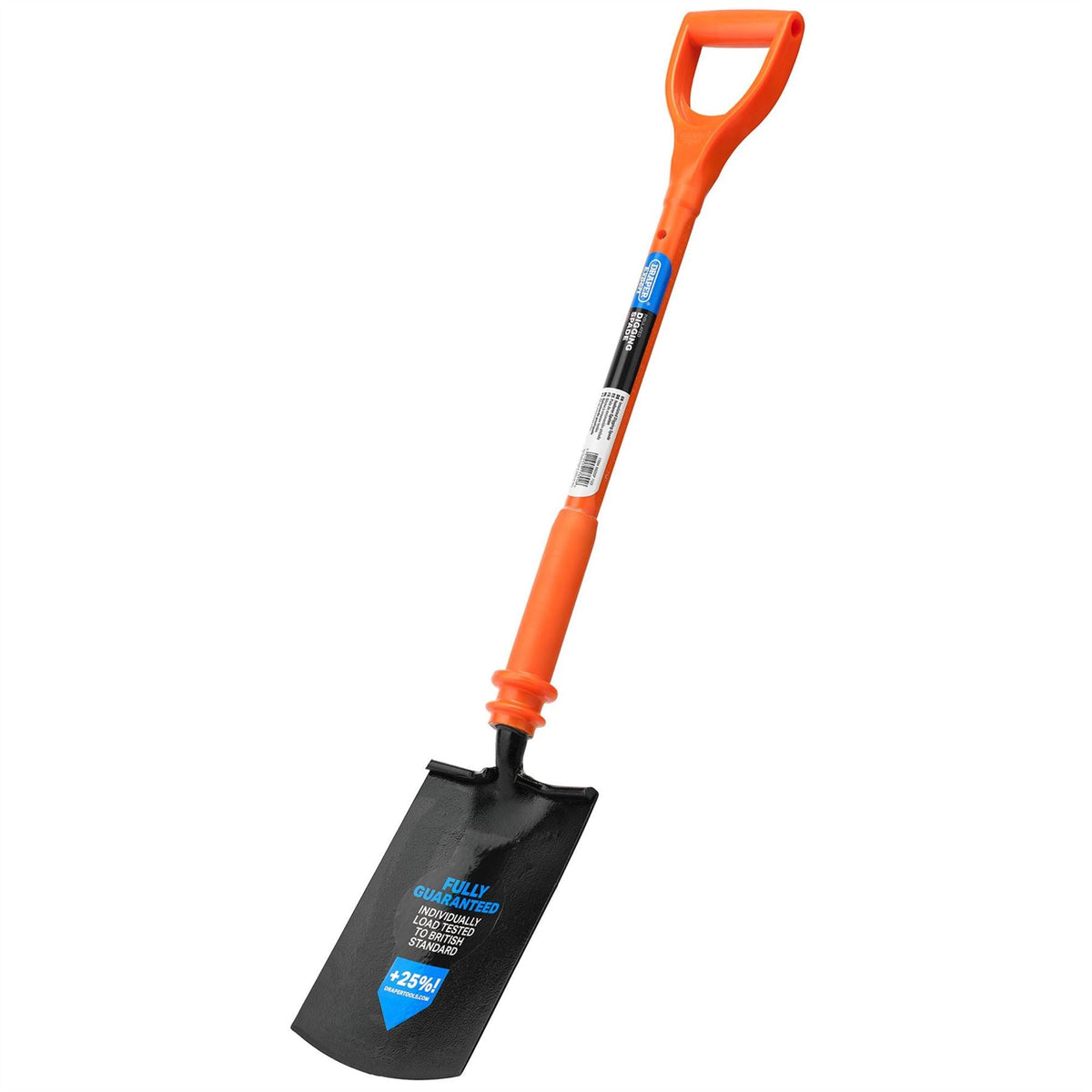 Draper Expert Fully Insulated Contractors Digging Spade 17694  White Rose Tools