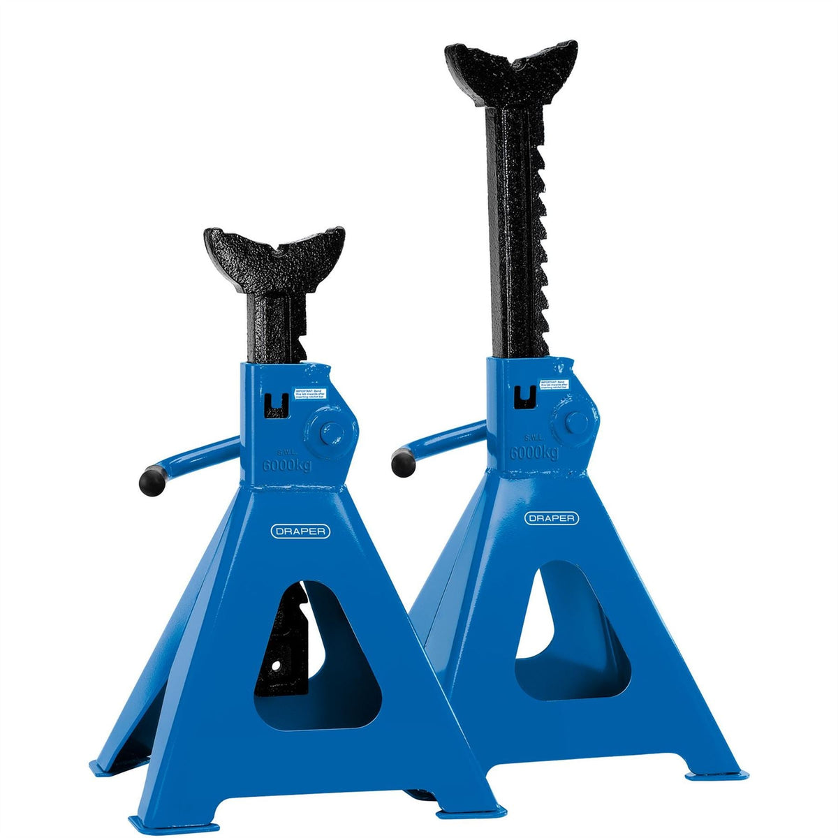 Draper Ratchet Axle Stands 6 Tonne (Pair) 30883  White Rose Tools