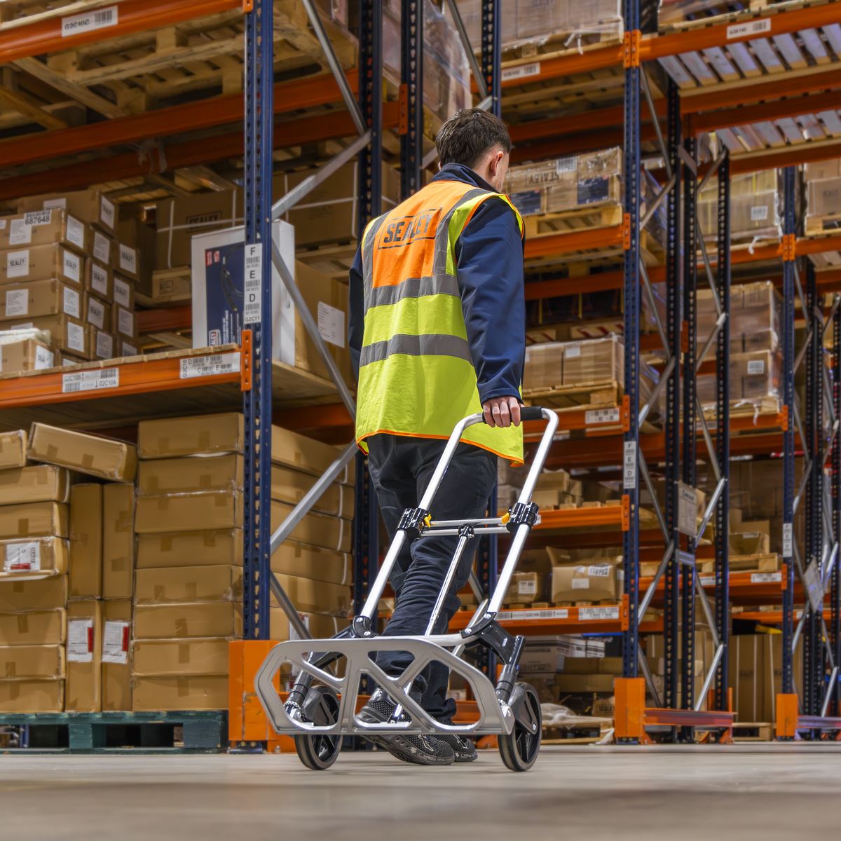 Sealey Aluminium Folding Sack Truck 70kg Capacity