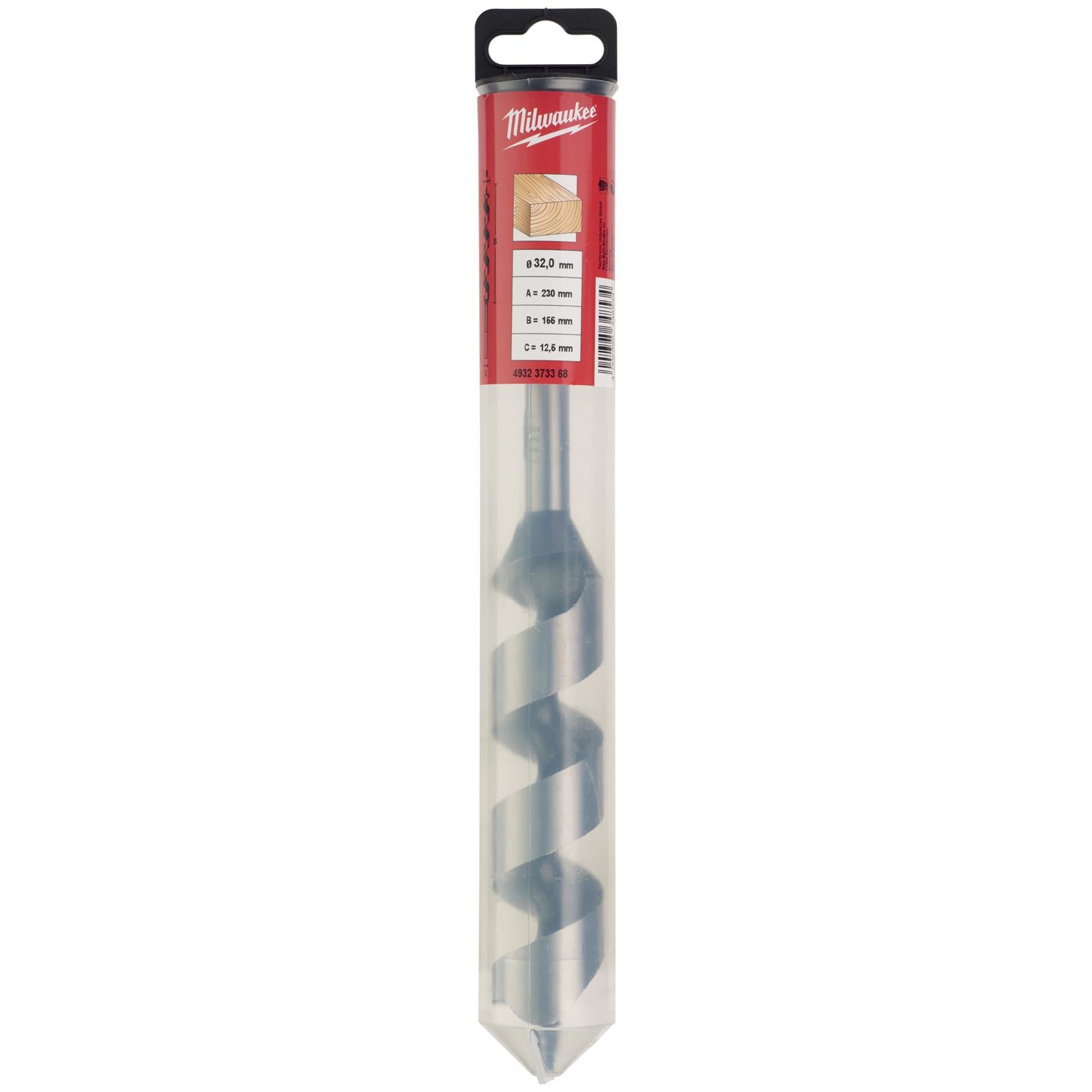 Milwaukee Wood Auger Drill Bits 230mm Overall Length 