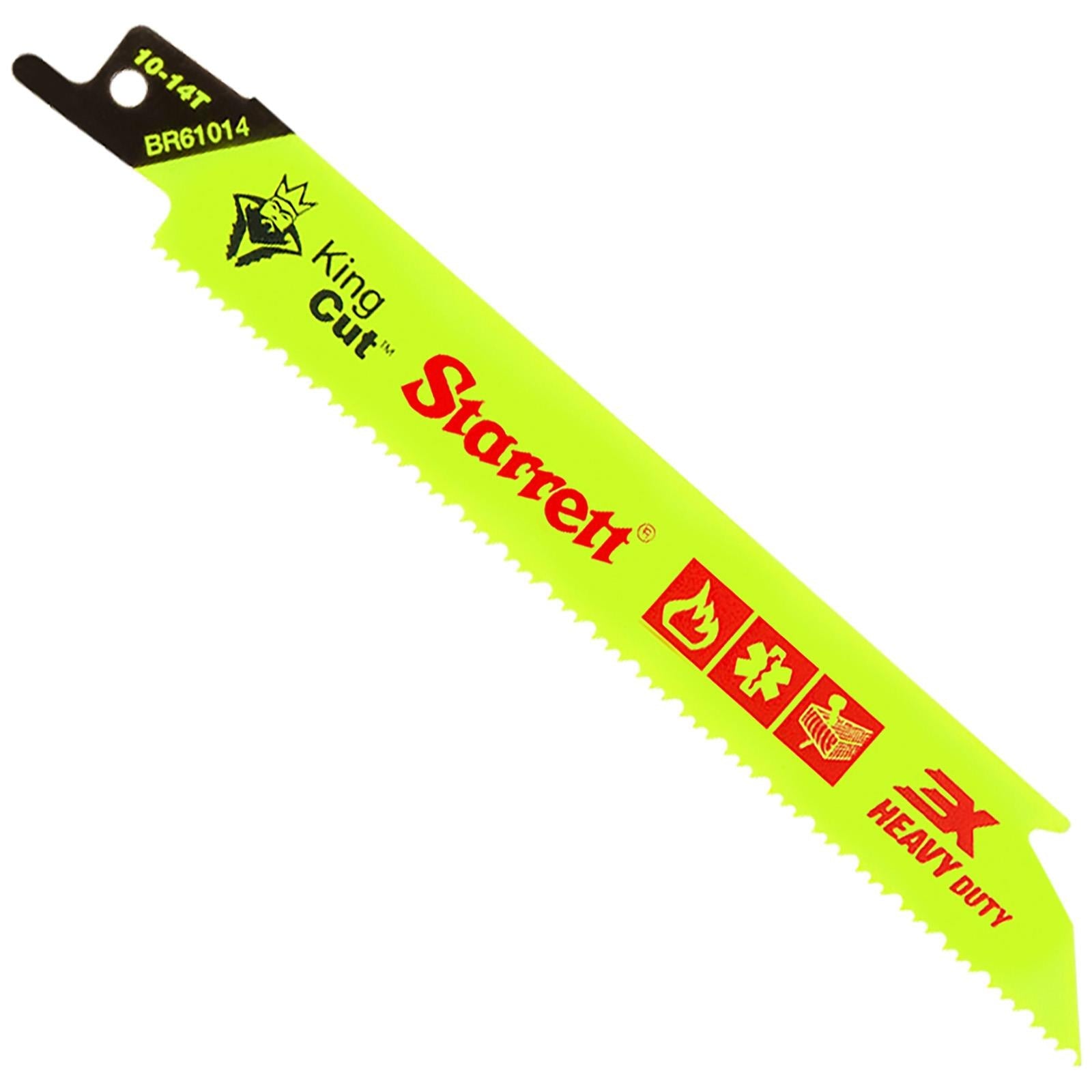Starrett Recip Blades King Cut 5 Pack 10-14TPI Demolition Emergency Rescue 3X Heavy Duty 6" SA271962 