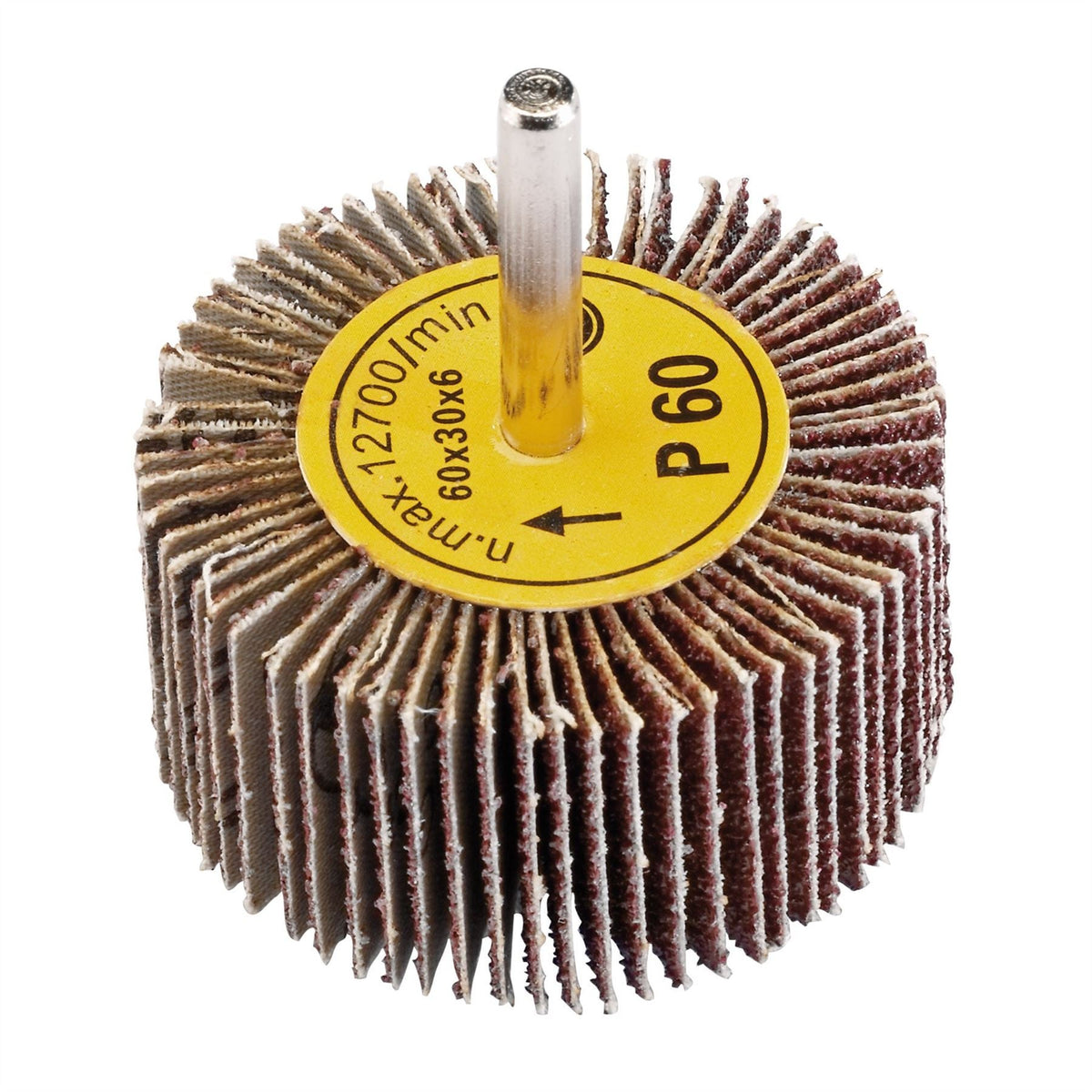 Draper Abrasive Flap Wheel 60 x 30mm 60 Grit 76465  White Rose Tools