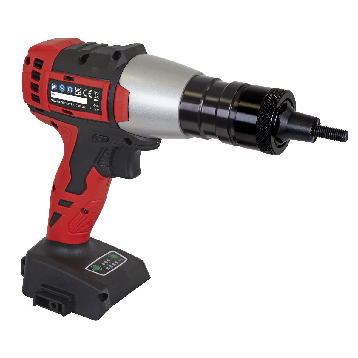 Sealey Brushless Cordless Nut Riveter 20V SV20 Series - Body Only  White Rose Tools