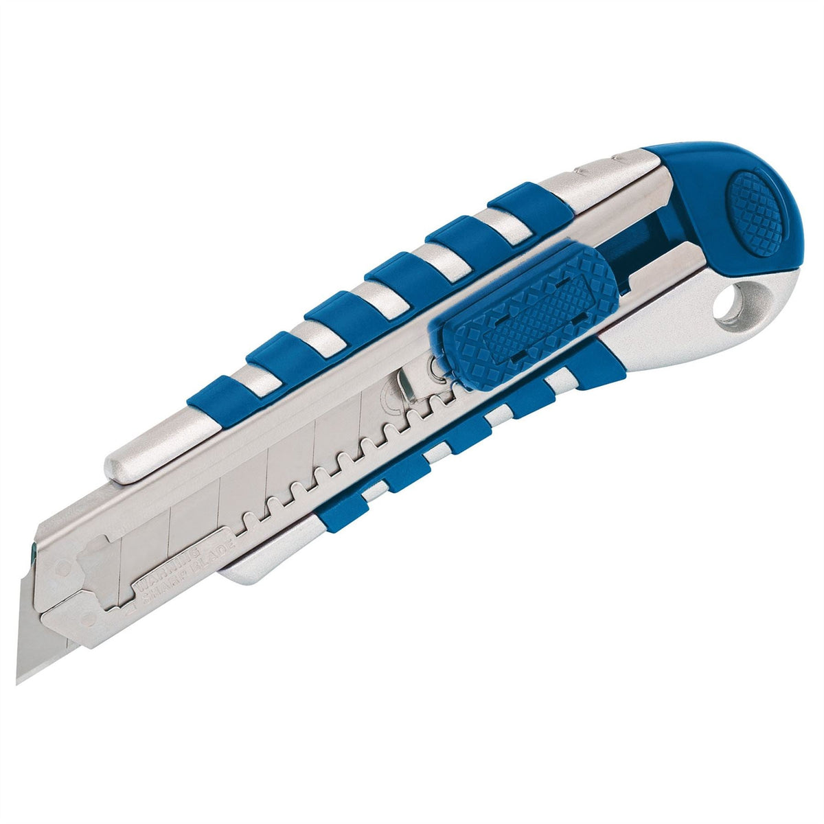 Draper Soft Grip Retractable Knife with Seven Segment Blade 18mm 83436  White Rose Tools