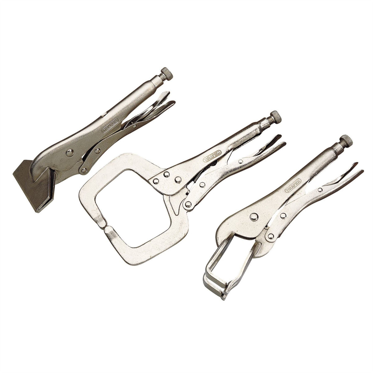 Draper Self Grip Clamp Kit (3 Piece) 33836  White Rose Tools