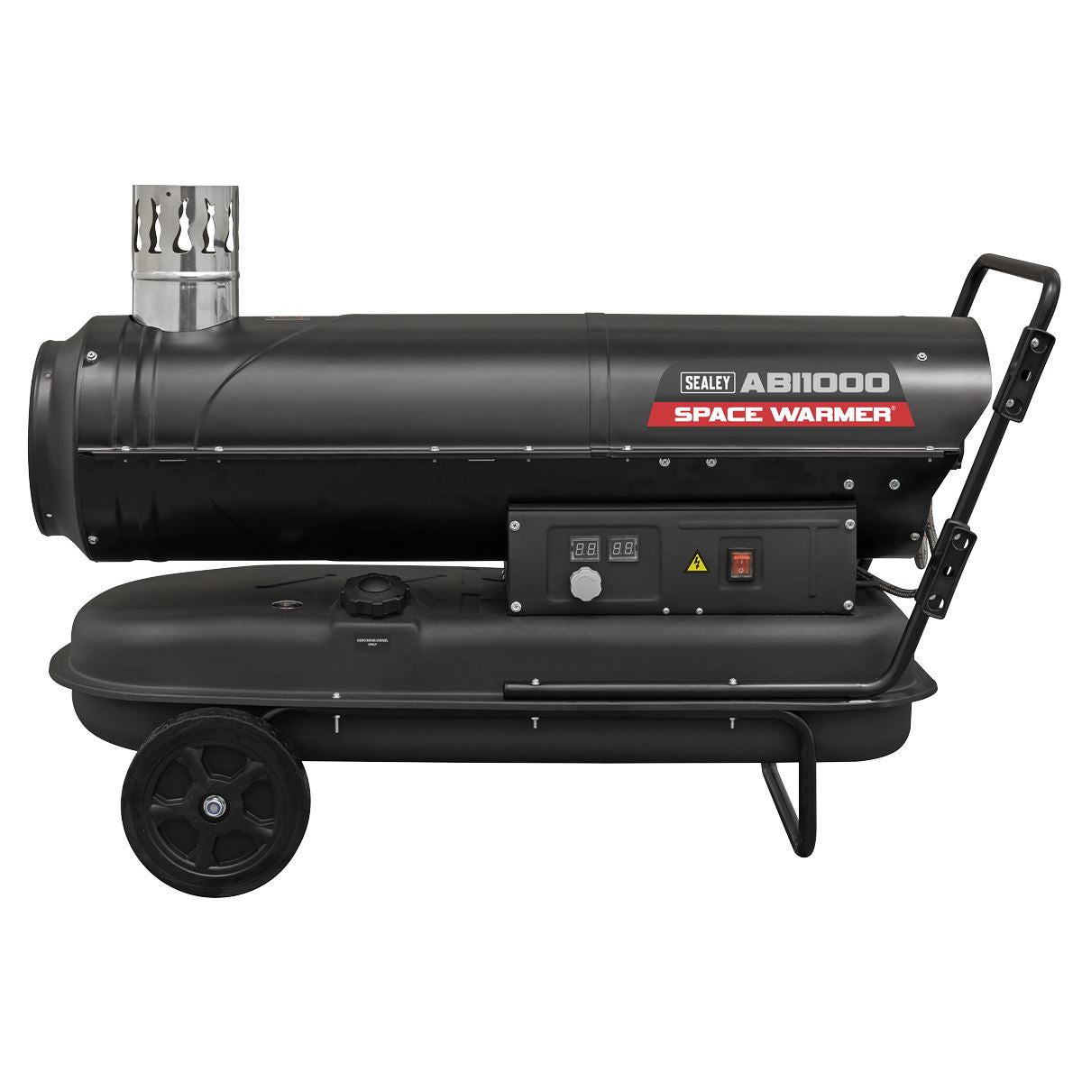 Sealey Indirect Space Warmer® Kerosene/Diesel Heater 102,000Btu/hr with Wheels