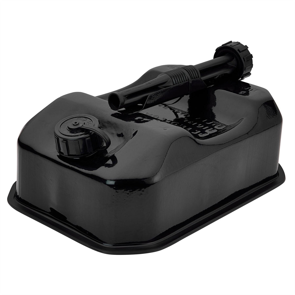 Draper Flat Steel Fuel Can 5L Black 31790  White Rose Tools