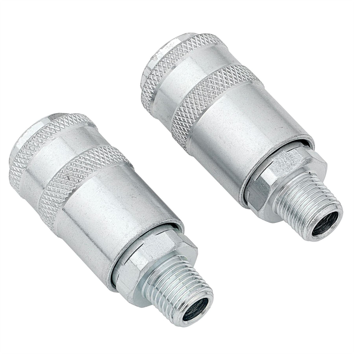 Draper 1/4" Male Quick Coupling (Pack of 2) 70863  White Rose Tools