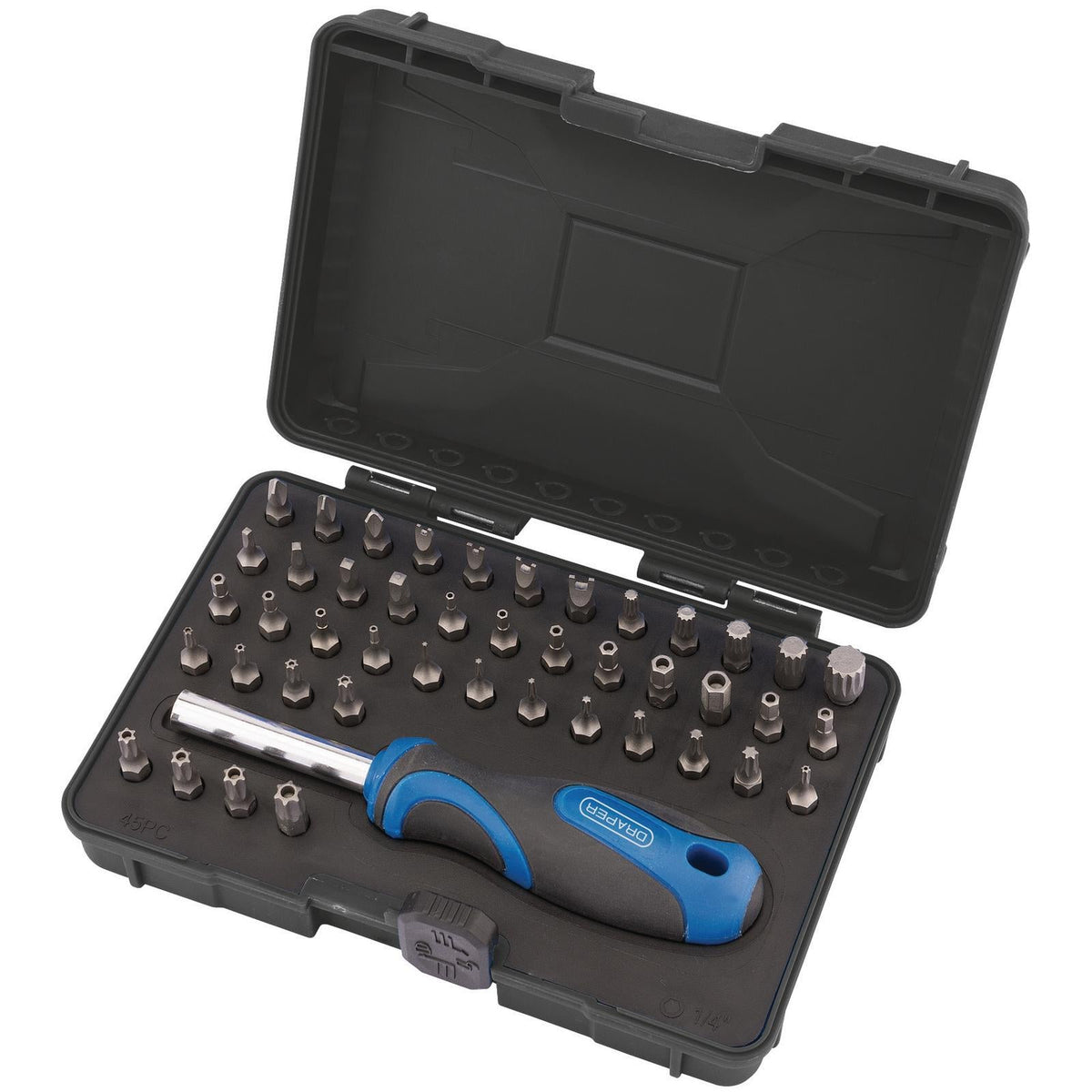 Draper Security Screwdriver Bit and Driver Set (45 Piece) 82399  White Rose Tools