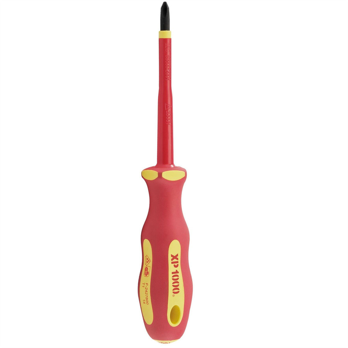 Draper XP1000 VDE Cross Slot Screwdriver No.2 x 100mm 64432  White Rose Tools