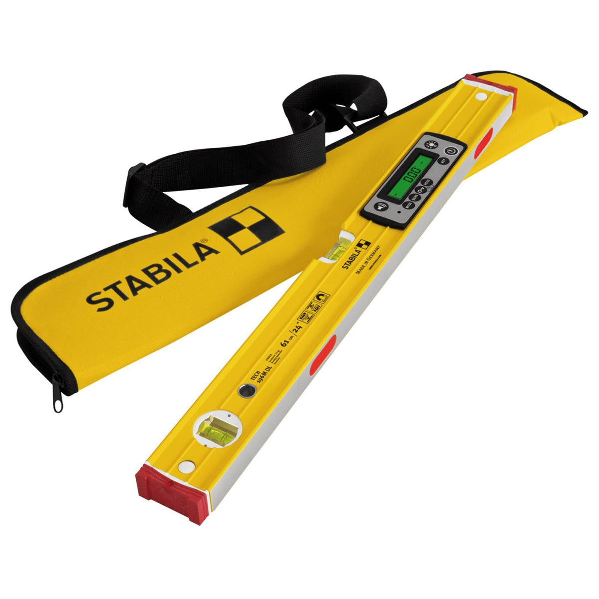 STABILA Type 196M DL Magnetic Digital Spirit Level Waterproof 61cm 19823  White Rose Tools