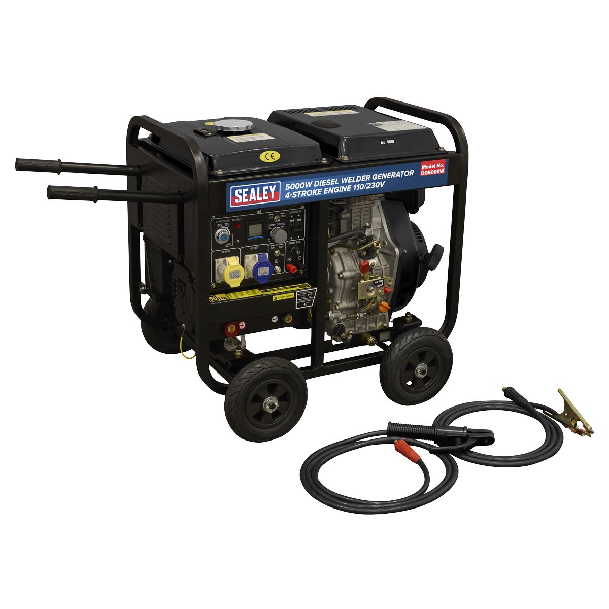 Sealey 5000W Diesel Welder Generator 4-Stroke Engine 110/230V  White Rose Tools