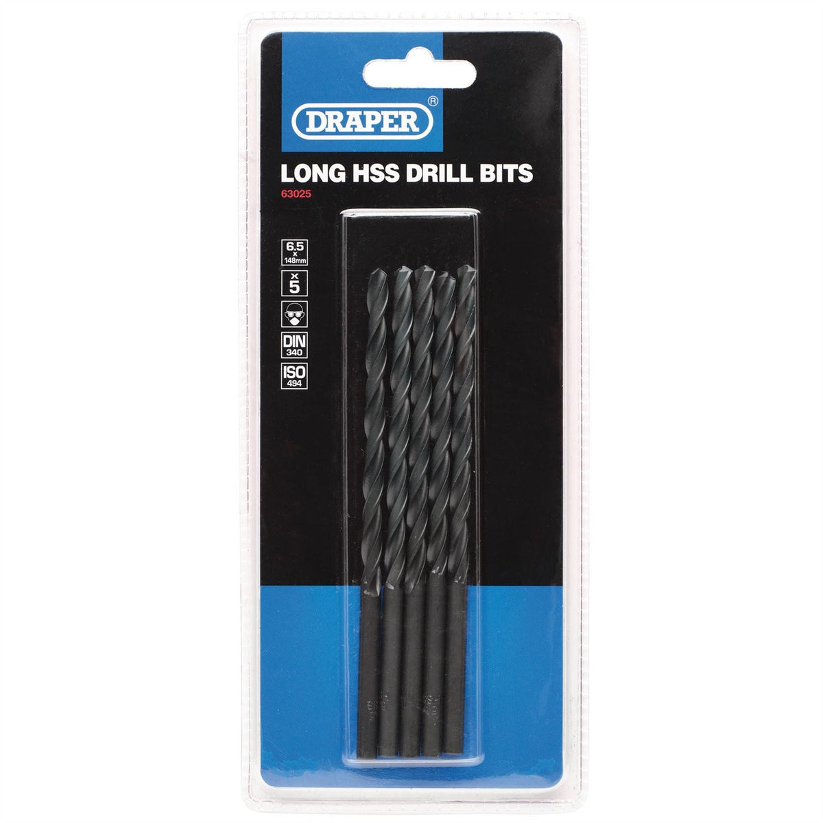 Draper Expert Long HSS Drill Bit (6.5mm) 63025  White Rose Tools