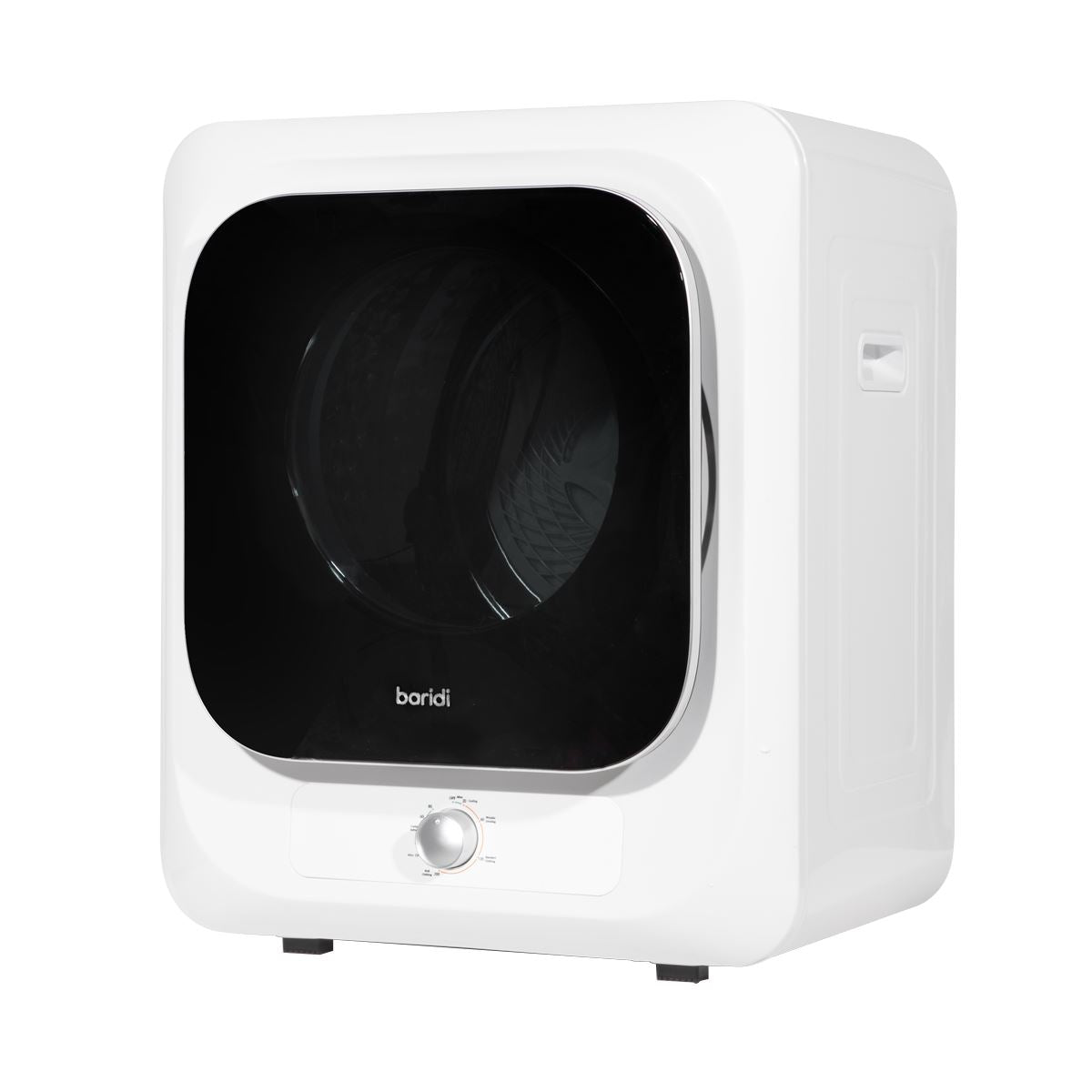 Baridi Small Tumble Dryer, Portable, 2.5kg, Vented, Perfect for Counter Top or Wall Mounted Use with Mechanical Controls, Compact, Mini Spin Dryer - DH192