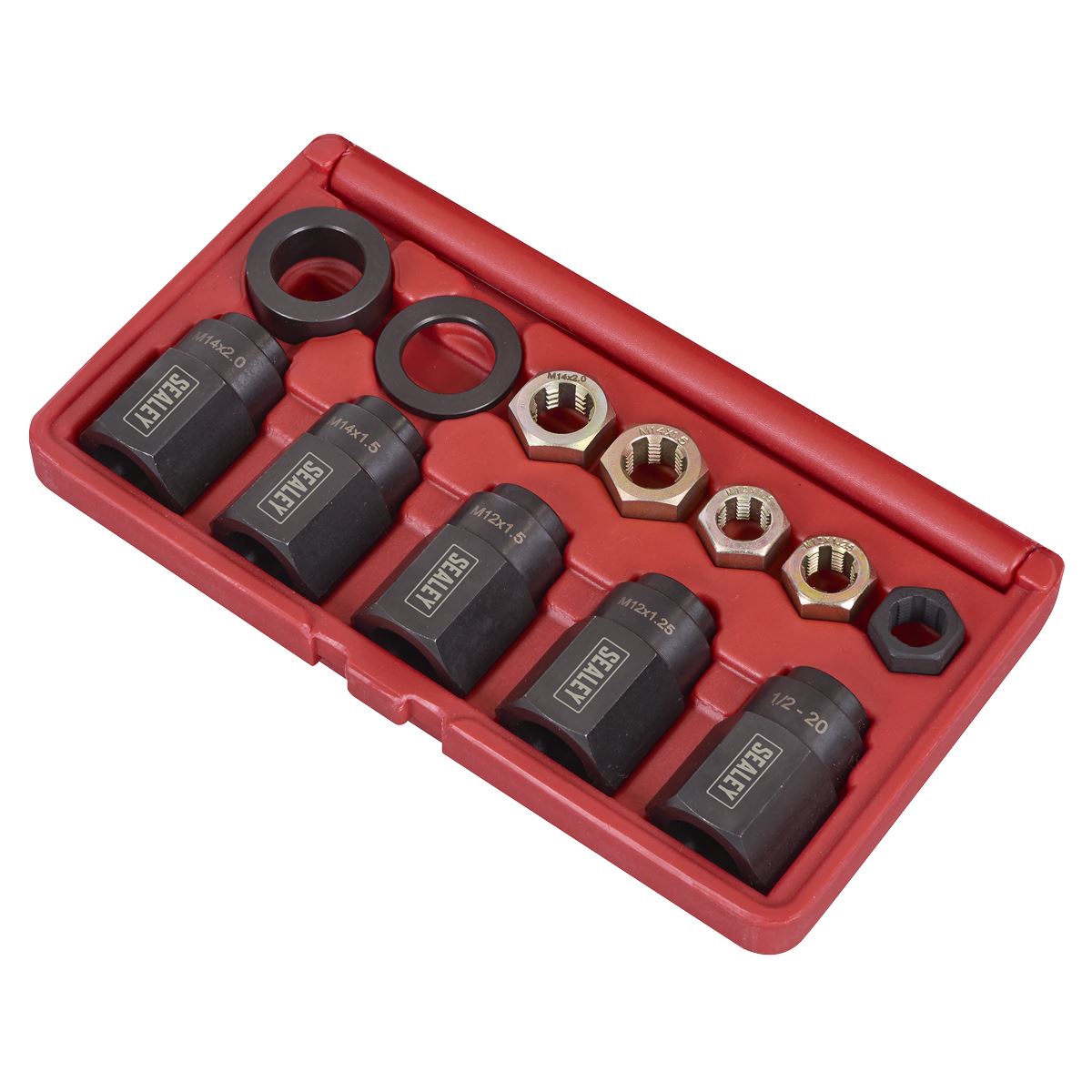 Sealey Wheel Stud Installer Kit 12pc  White Rose Tools