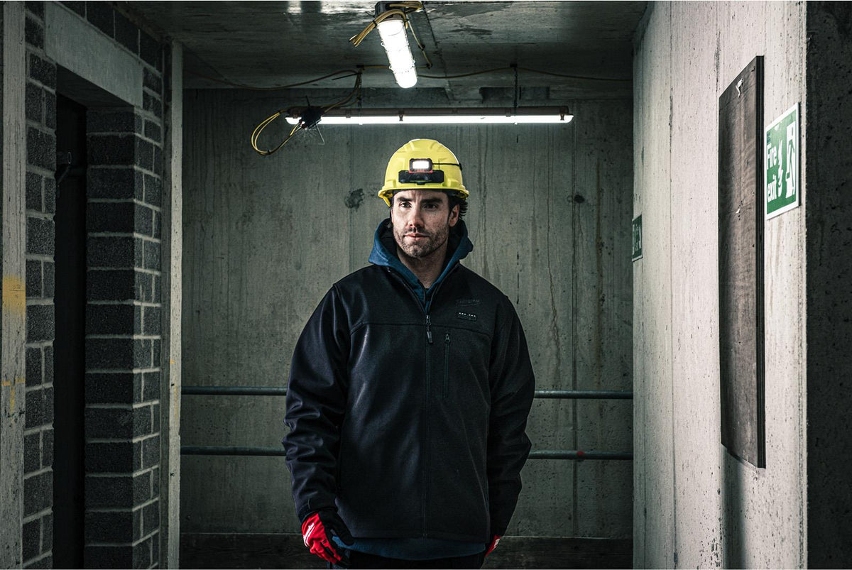 Milwaukee M12 HEXON Heated Jacket Toughshell M12 HJ6 - Choose Size and Colour  White Rose Tools