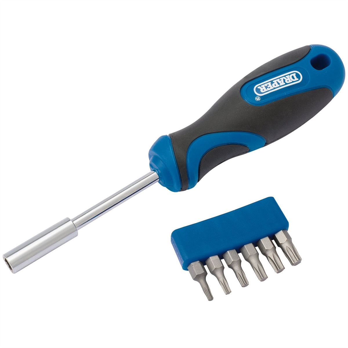 Draper TX-STAR® Soft Grip Driver and Bit Set (7 Piece) 43613  White Rose Tools