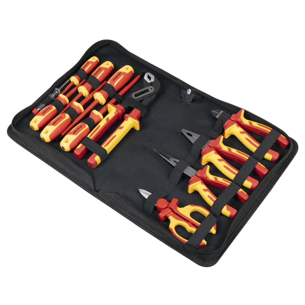 Sealey Premier Screwdriver, Pliers & Scissor Set 12pc - VDE Approved  White Rose Tools