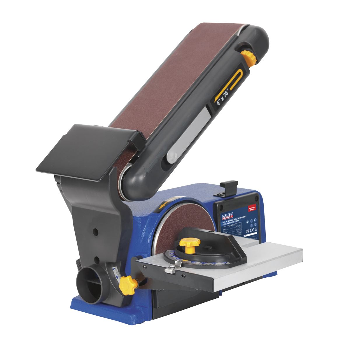 Sealey Belt/Disc Sander 915 x 100mm/Ø150mm 370W/230V