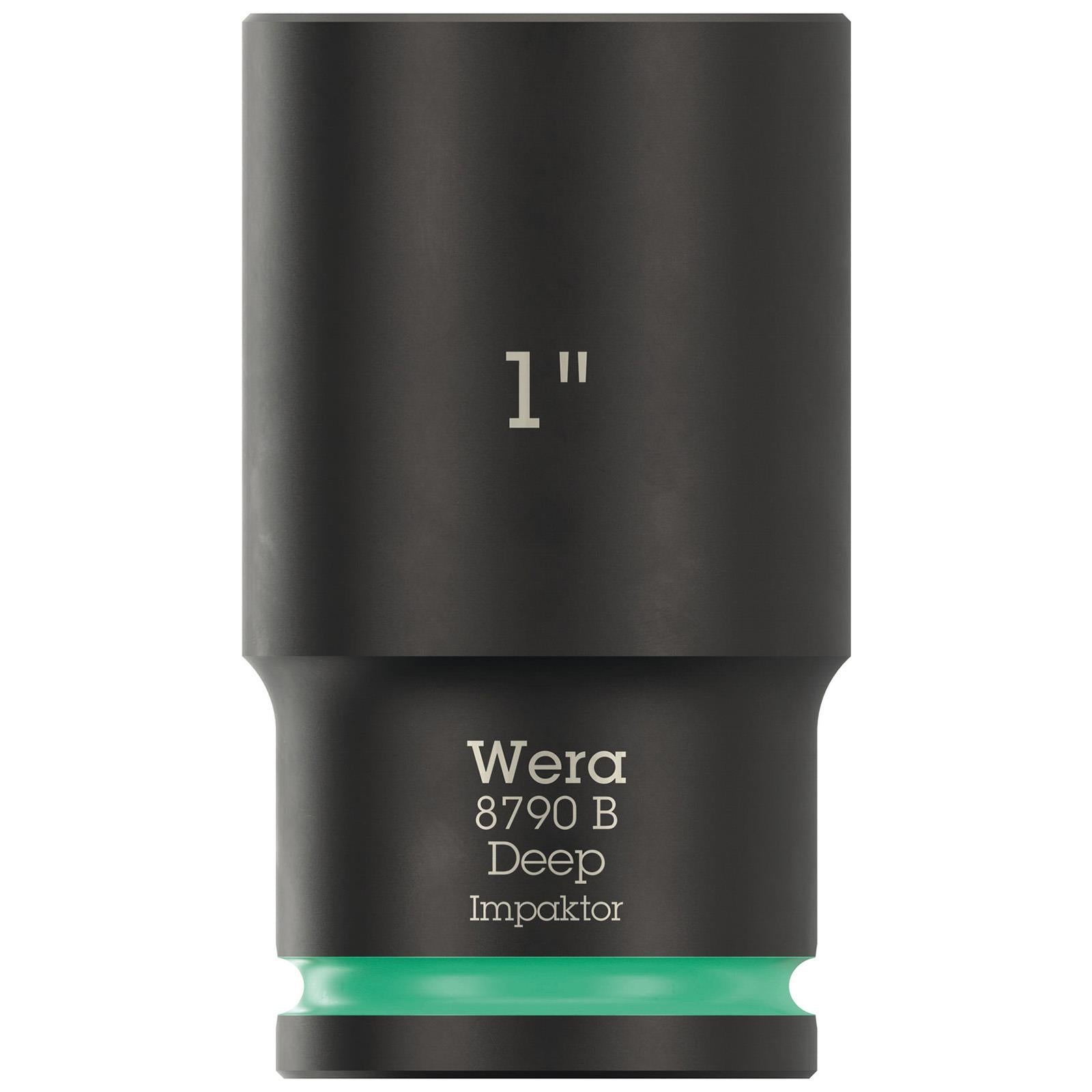 Wera Impact Socket Deep 3/8" Drive 8790 B Impaktor Metric Imperial - Choose Size  White Rose Tools