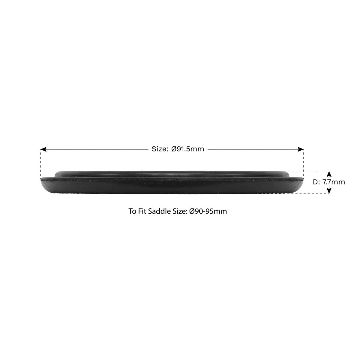 Sealey Safety Rubber Trolley Jack Pad Type B To Fit 90-95mm Saddle