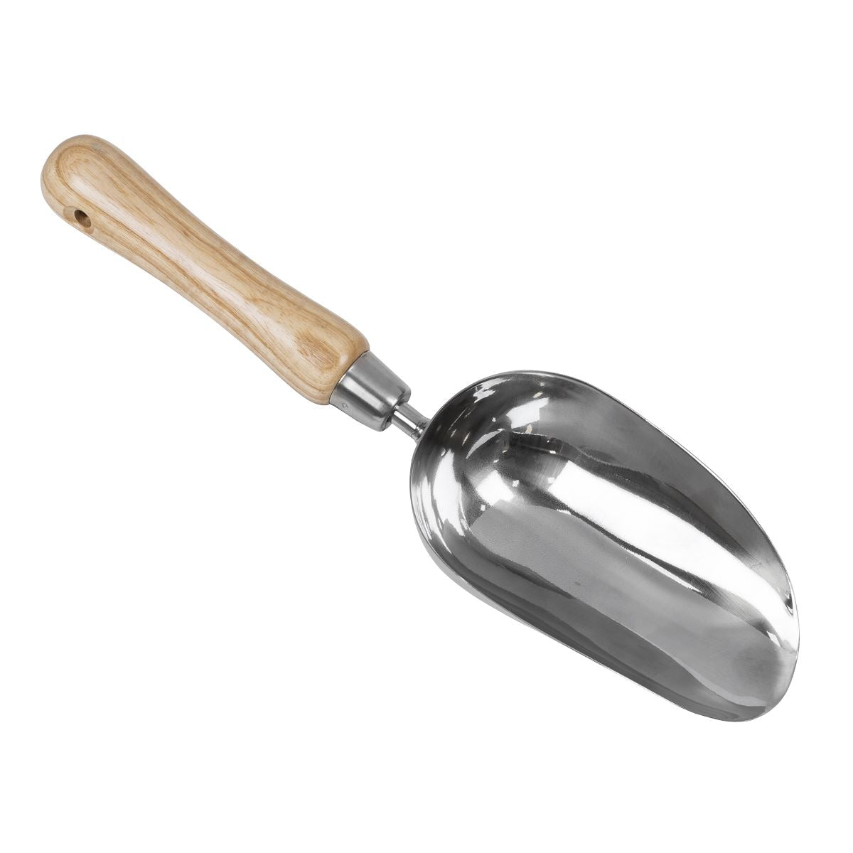 Sealey Premier Garden Scoop with Ash Handle & Stainless Steel Head