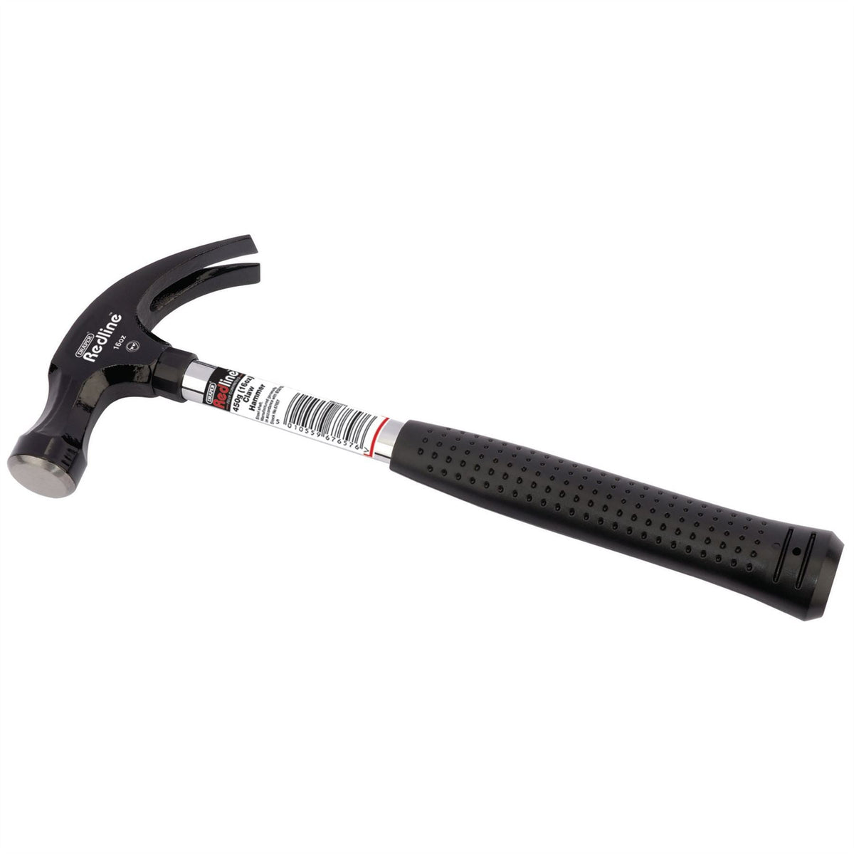 Draper Redline® Claw Hammer with Steel Shaft 450g/16oz 67657  White Rose Tools