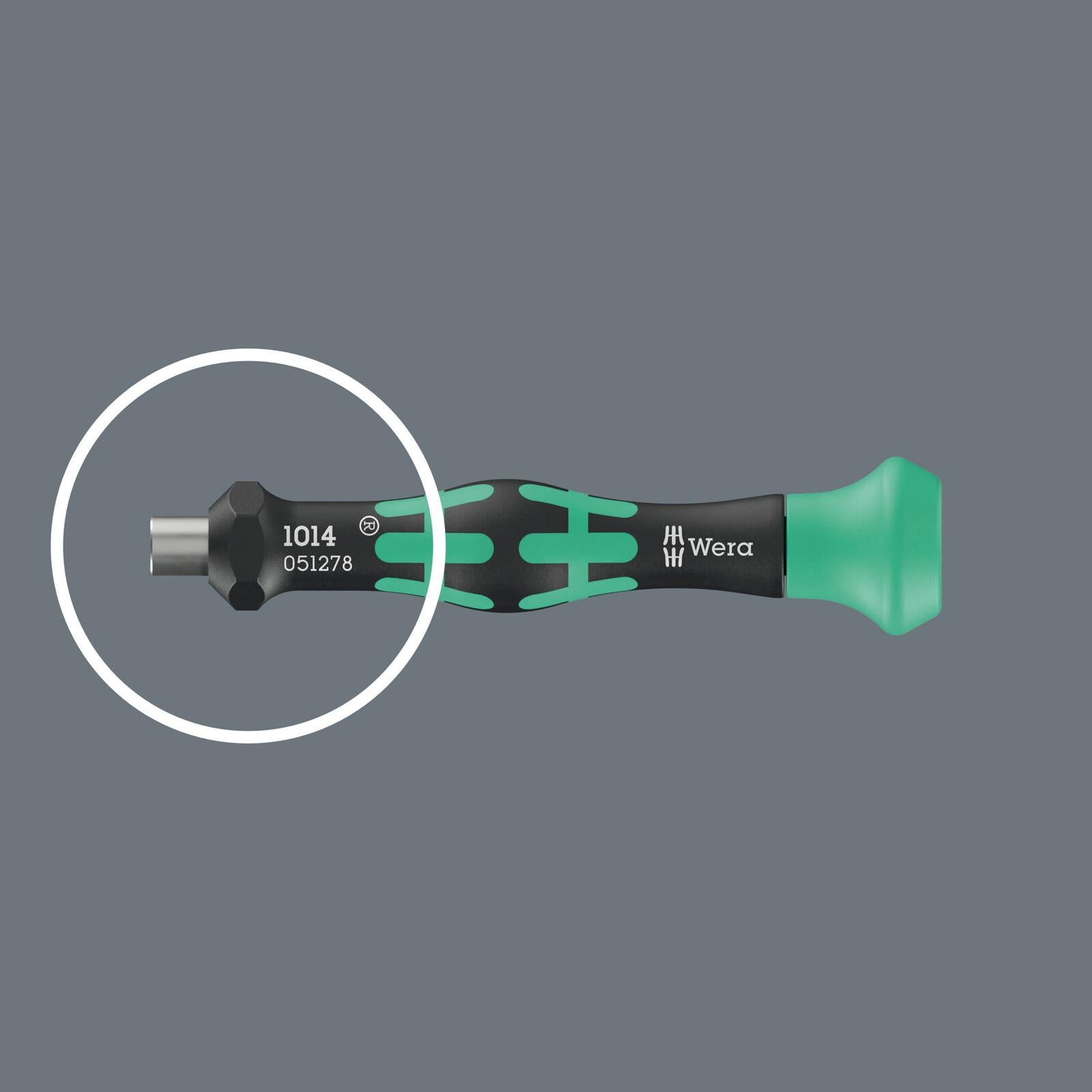 Wera Micro Bit Holding Precision Screwdriver 1014 Kraftform Micro for 4mm Hex Drive Bits