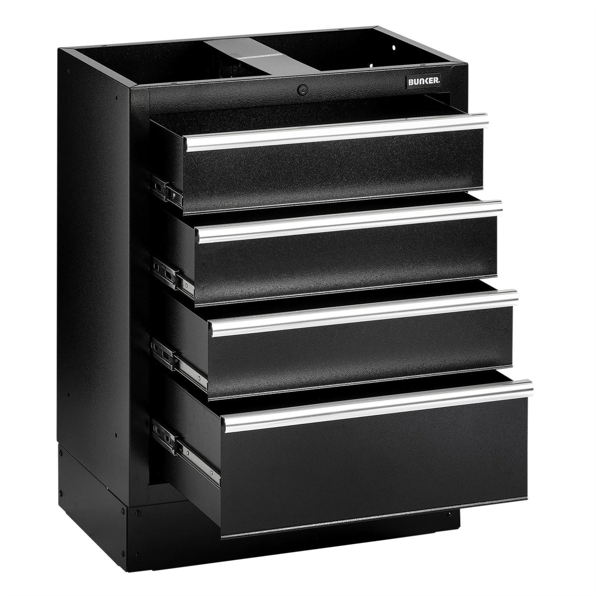 BUNKER Modular Floor Cabinet 4 Drawer 680mm 23746  White Rose Tools