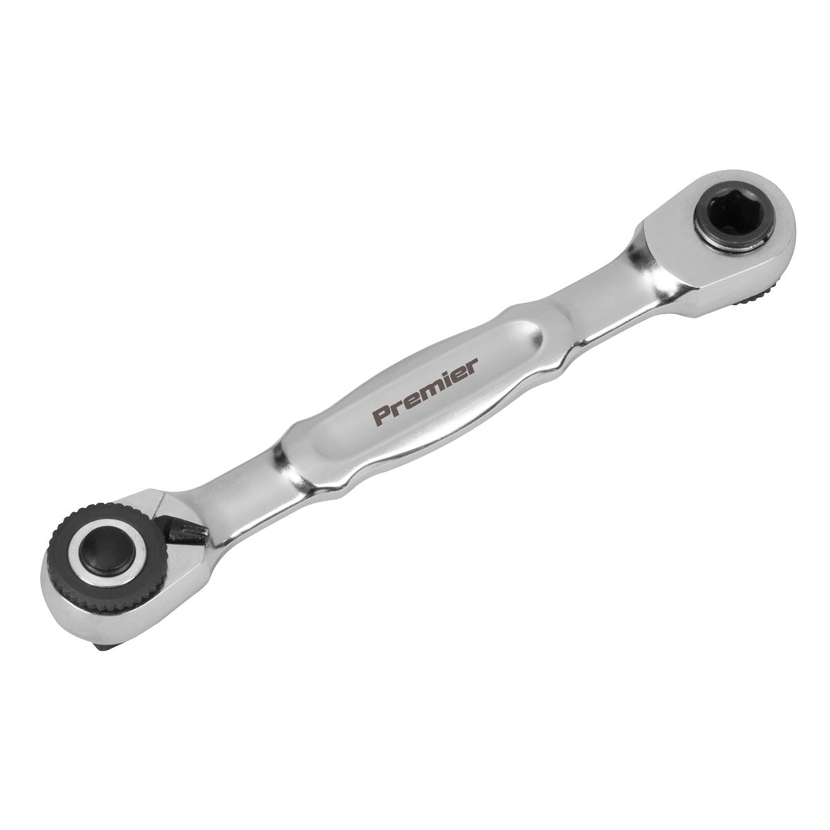 Sealey Premier Platinum Micro Ratchet Bit Driver & Wrench 1/4"Sq & 1/4"Hex Drive  White Rose Tools