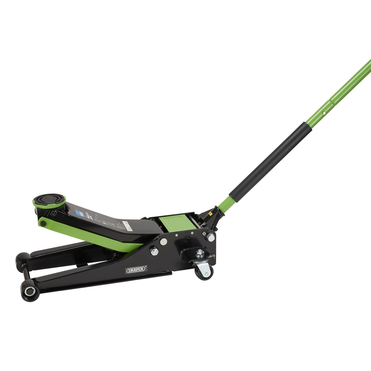 Draper Trolley Jack 3 Tonne Green 28485  White Rose Tools