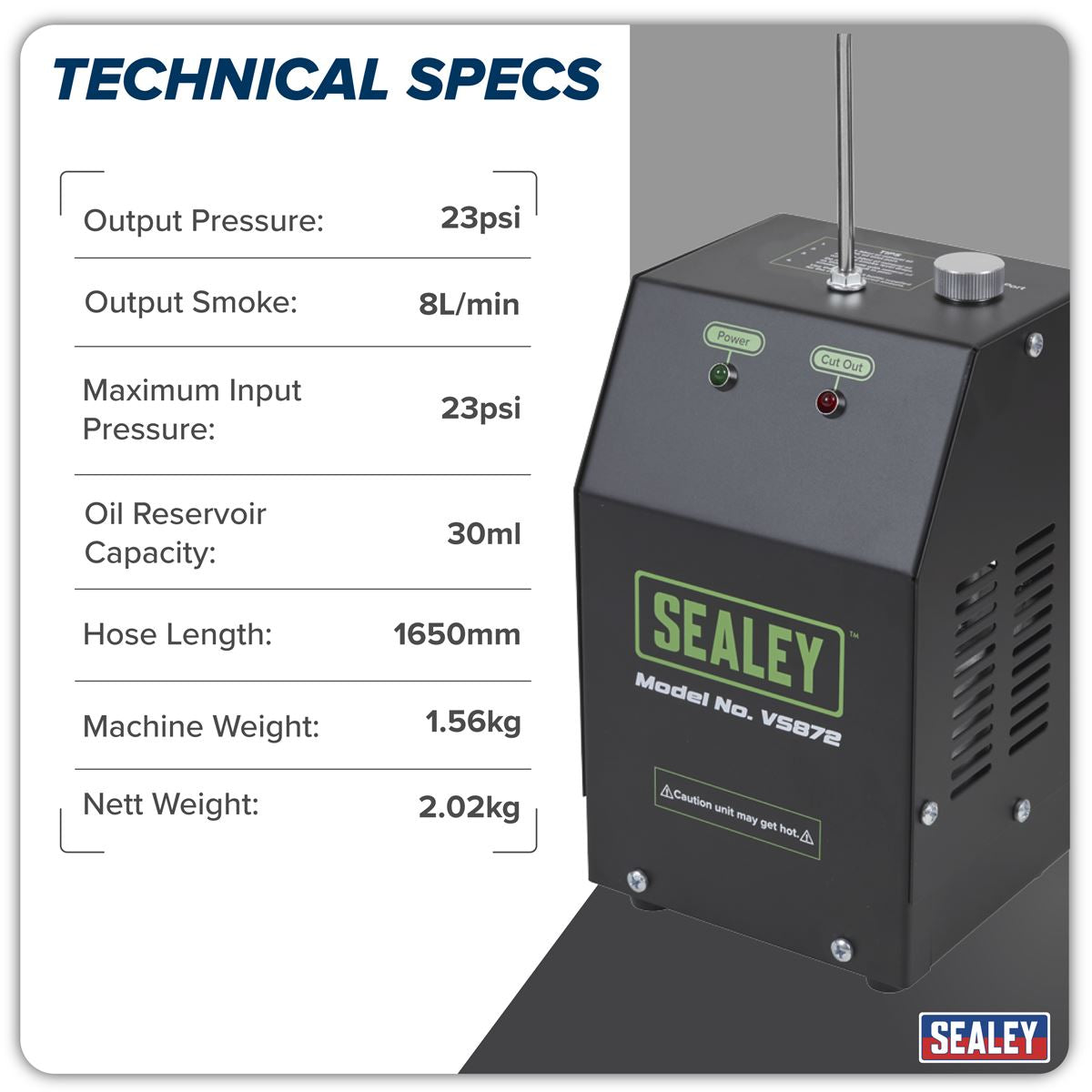 Sealey Leak Detector Smoke Diagnostic Tool  White Rose Tools
