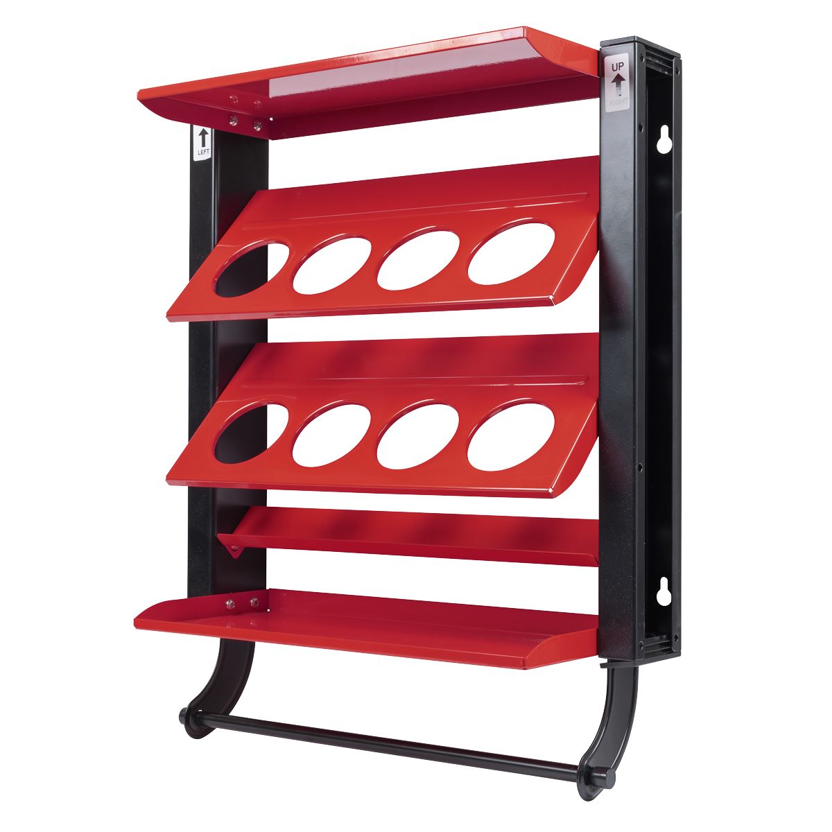 Sealey Spray Can Storage Rack with 8 Can Holders  White Rose Tools