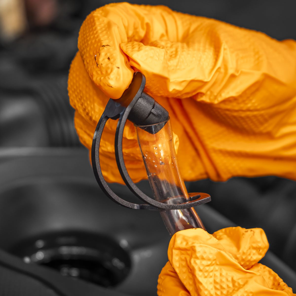 Sealey Valved Flexible Spout Funnel with Filter 160mm