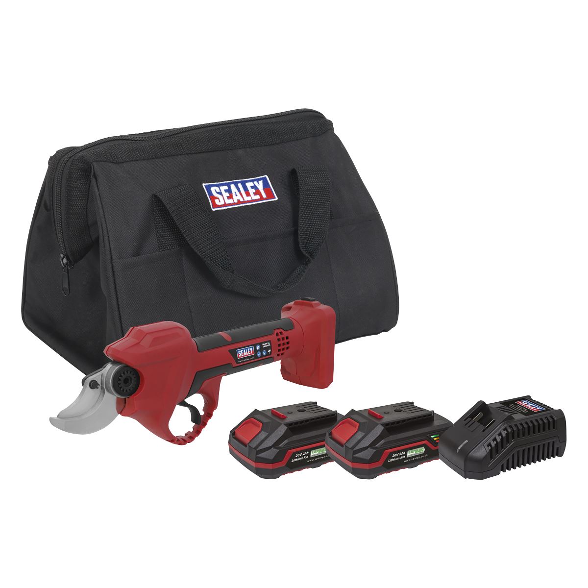 Sealey Cordless Pruning Shears Kit 20V 2Ah SV20 Series - 2 Batteries 