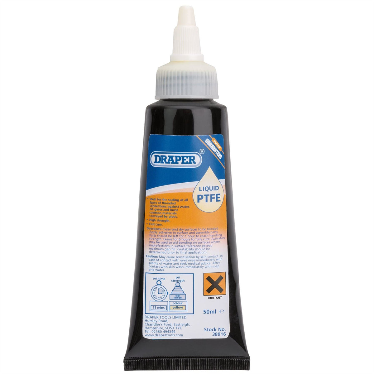 Draper Liquid PTFE 50ml 38916  White Rose Tools