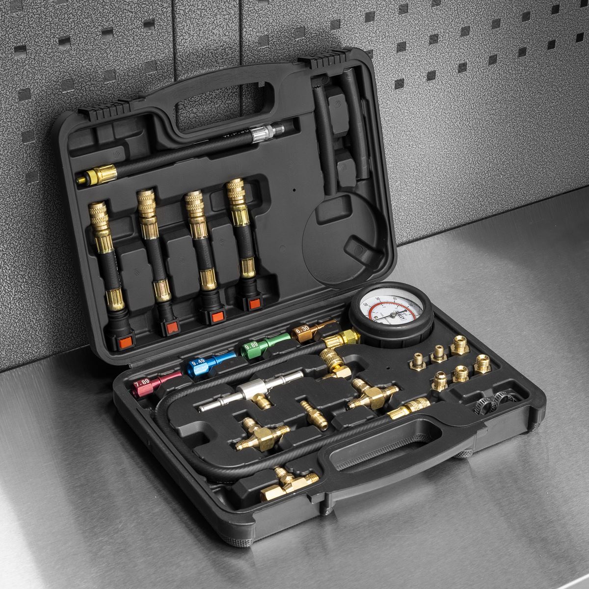 Sealey Fuel Pressure Test Kit  White Rose Tools