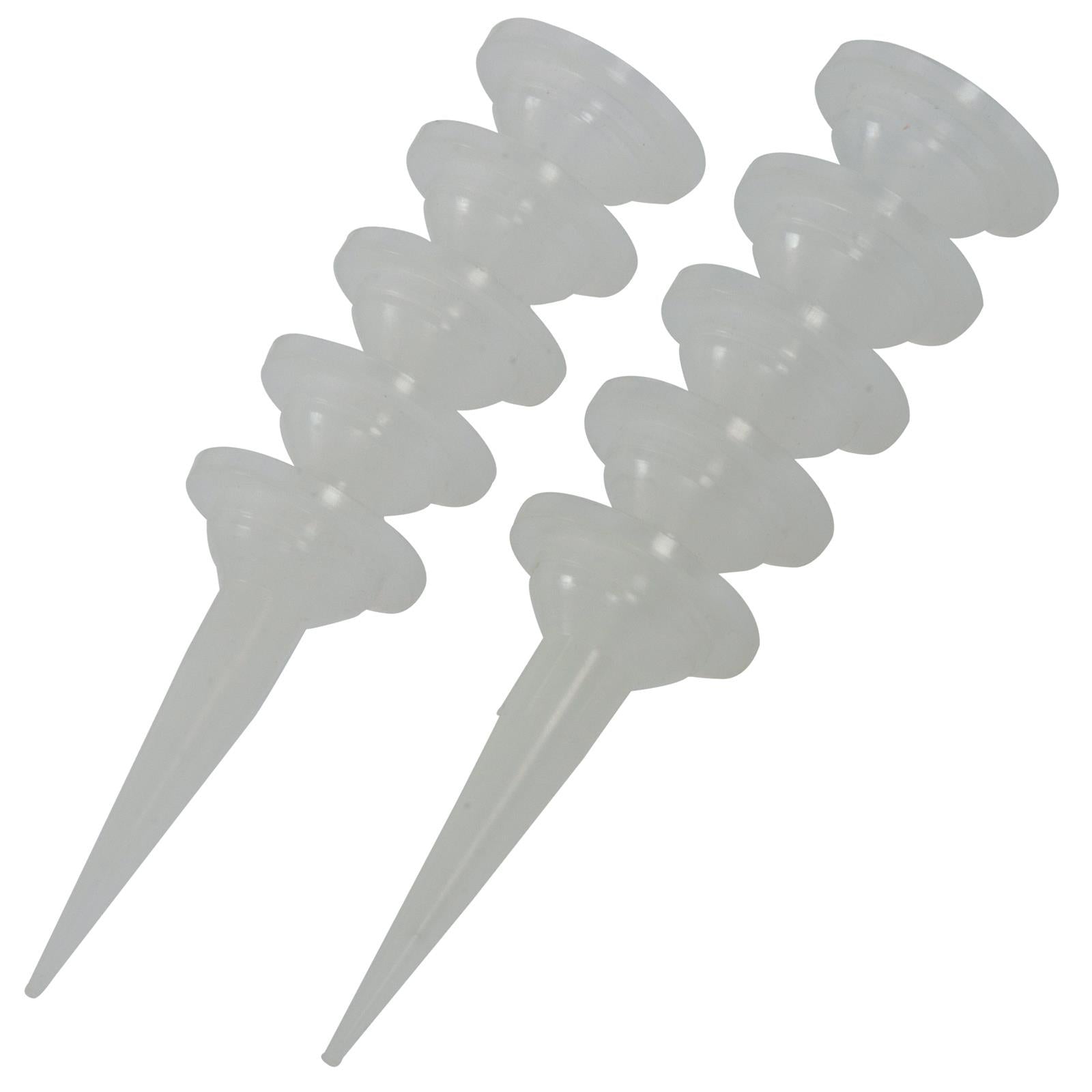 Silverline 10 Pack Silicone Sausage Gun Nozzles Replacements Sealant