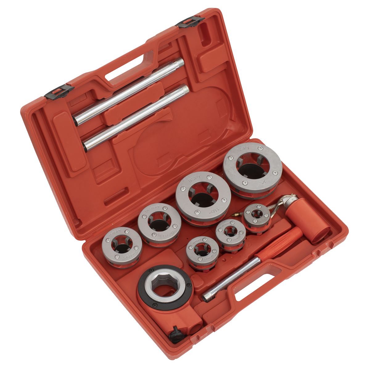 Sealey Pipe Threading set 7pc 3/8"- 2"BSPT 