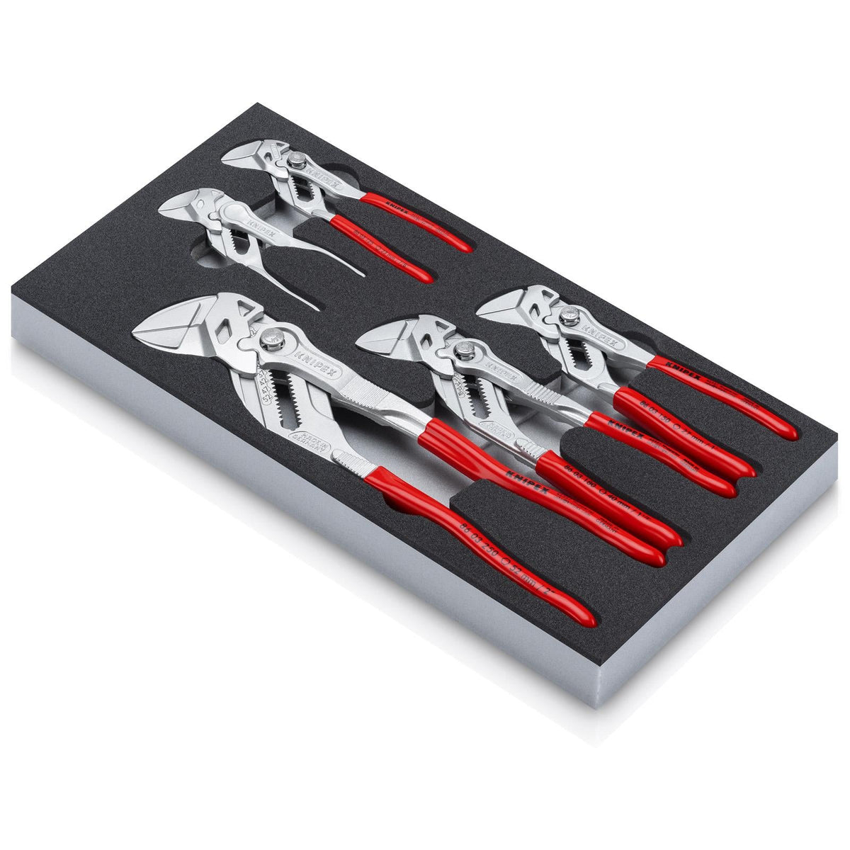 KNIPEX Pliers Wrench Set 5 Pieces in Foam Tray 100-250mm 00 20 01 V24  White Rose Tools