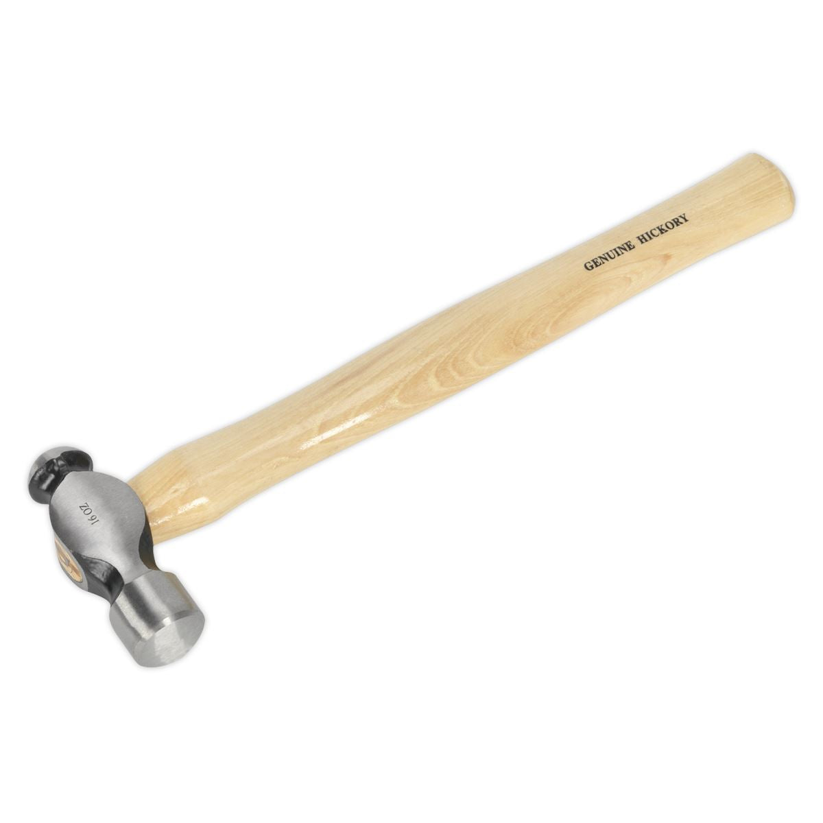 Sealey Premier Ball Pein Hammer 1lb Hickory Shaft