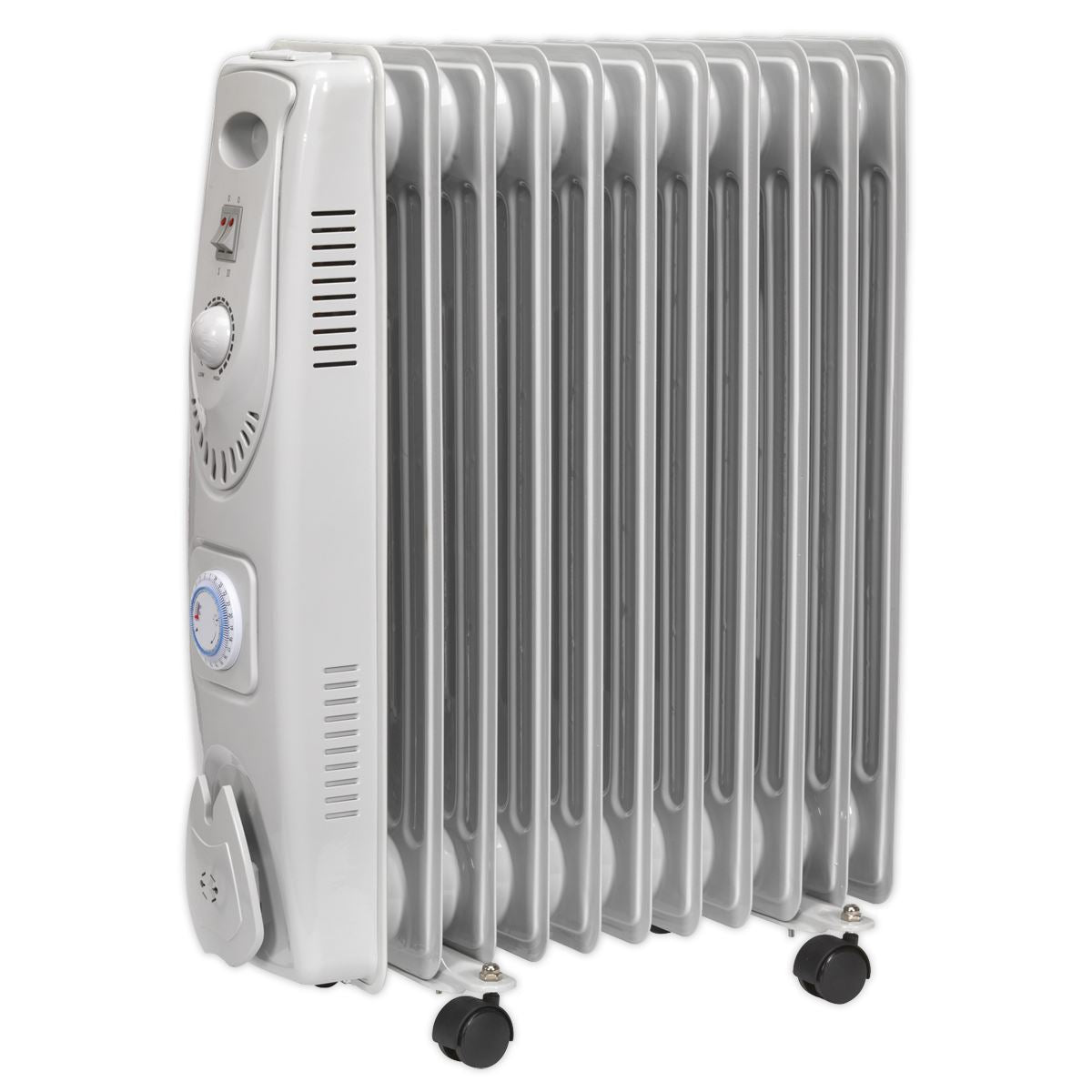 Sealey Oil Filled Radiator 2500W/230V 11-Element with Timer 