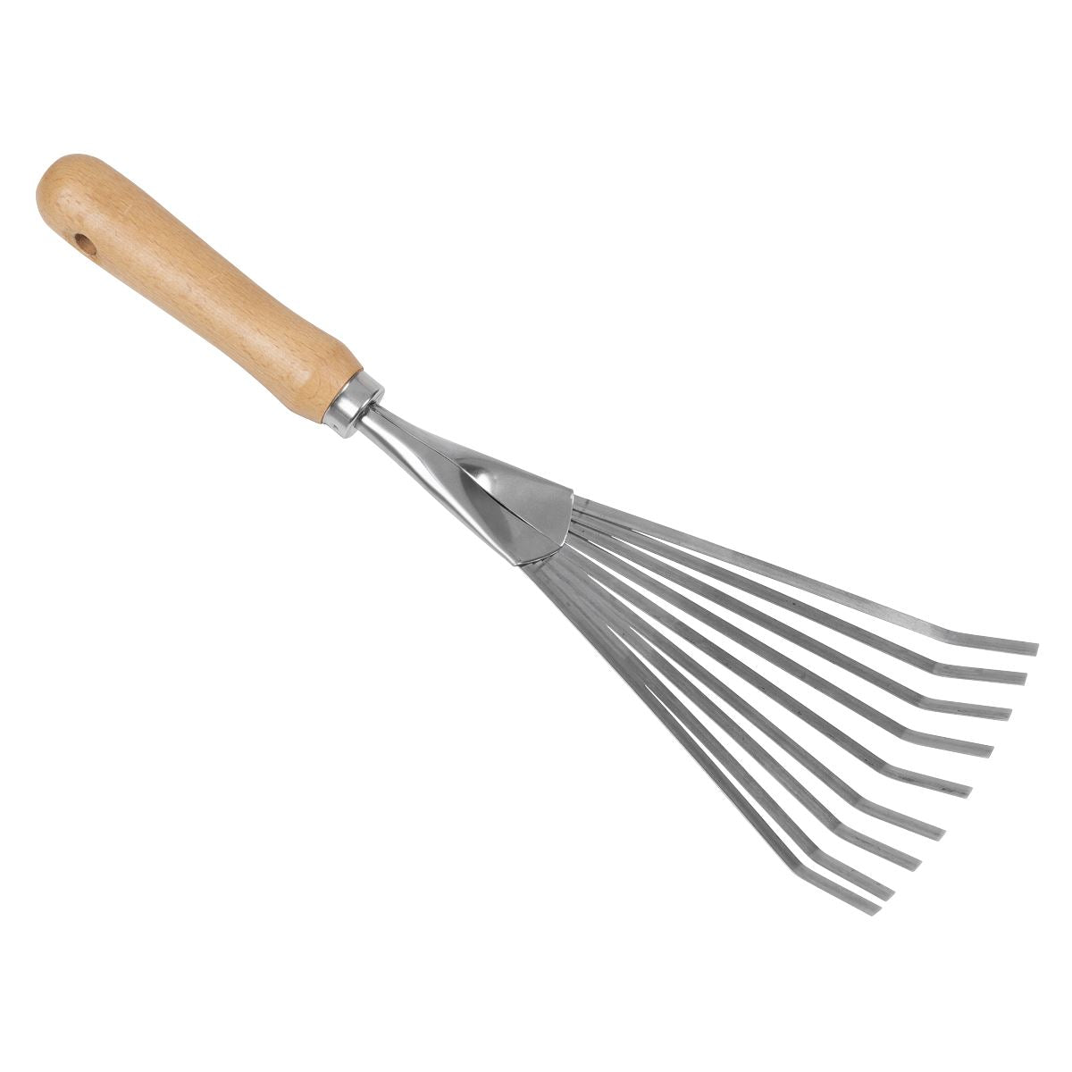 Sealey Premier Leaf Hand Rake with Ash Handle & Stainless Steel Tines