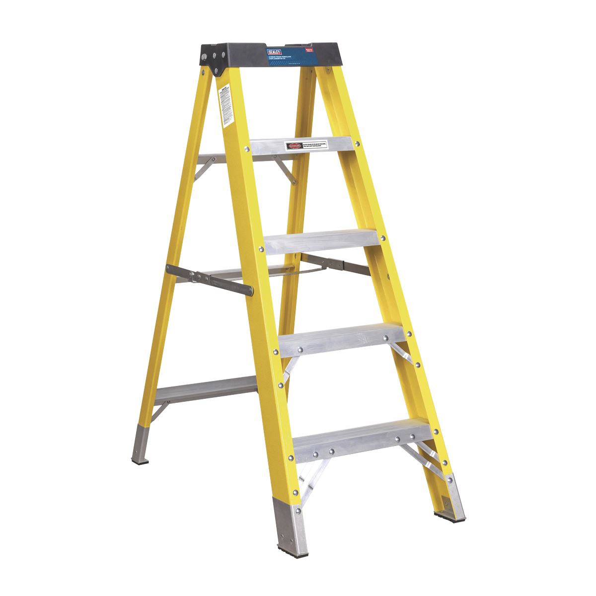 Sealey Fibreglass Step Ladder 4-Tread EN 131 