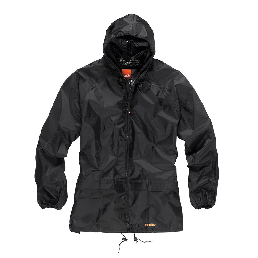 Scruffs Waterproof Suit Black XL T54560  White Rose Tools