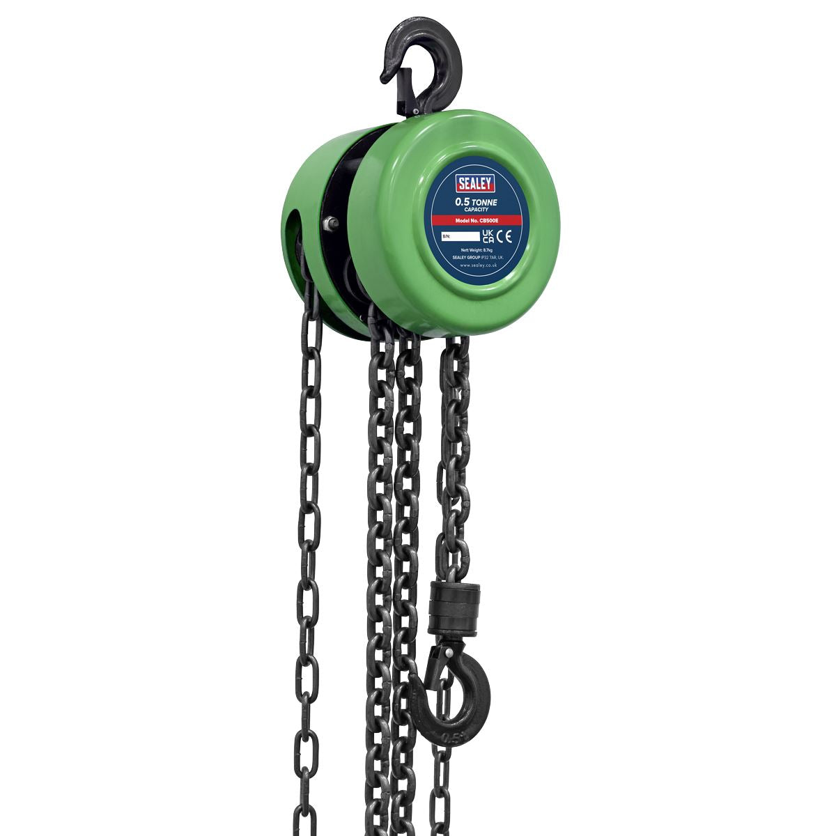 Sealey 2.5m Chain Block 0.5 Tonne 