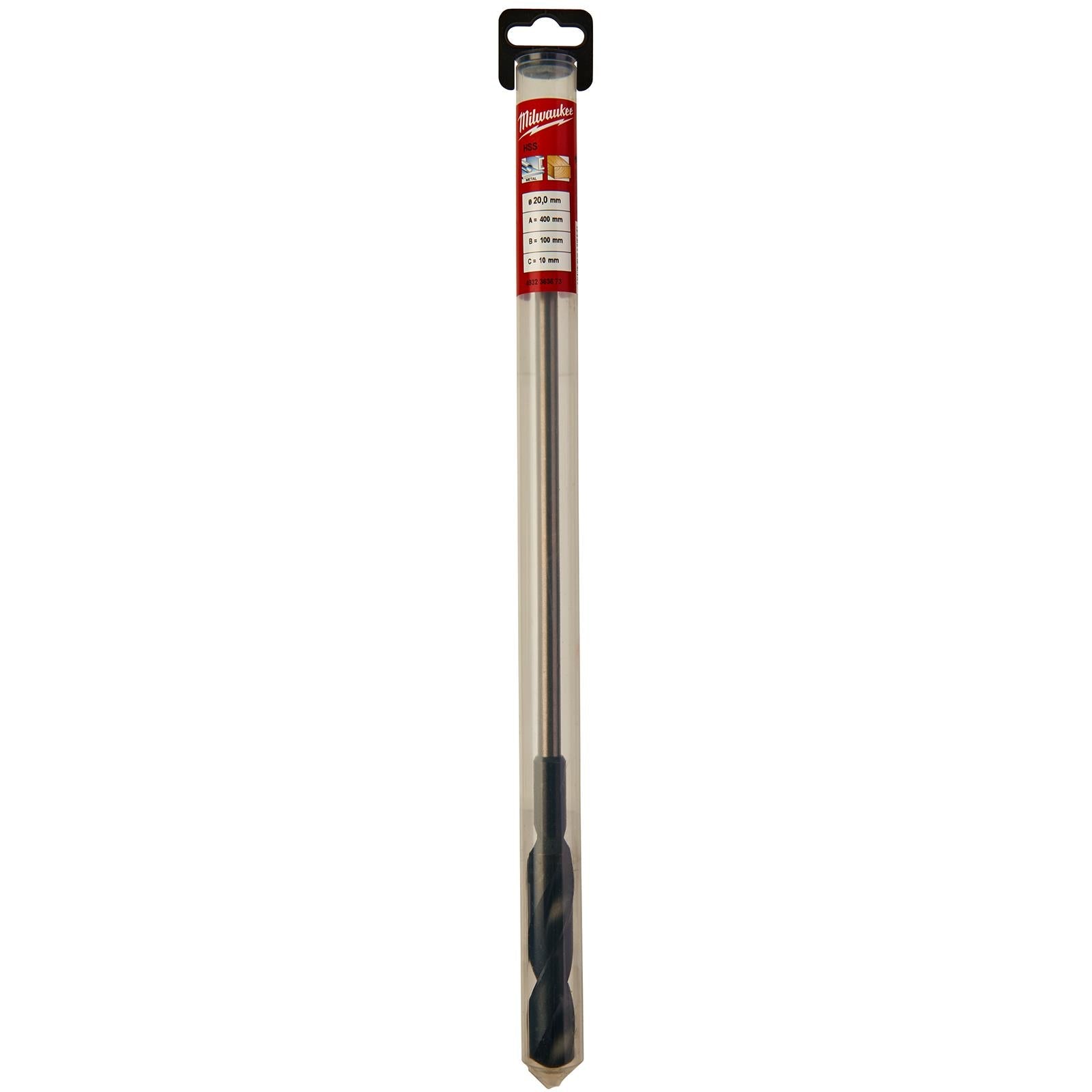 Milwaukee HSS Cable Drill Bit Wood Plasterboard Metal Channel 22 x 400mm 