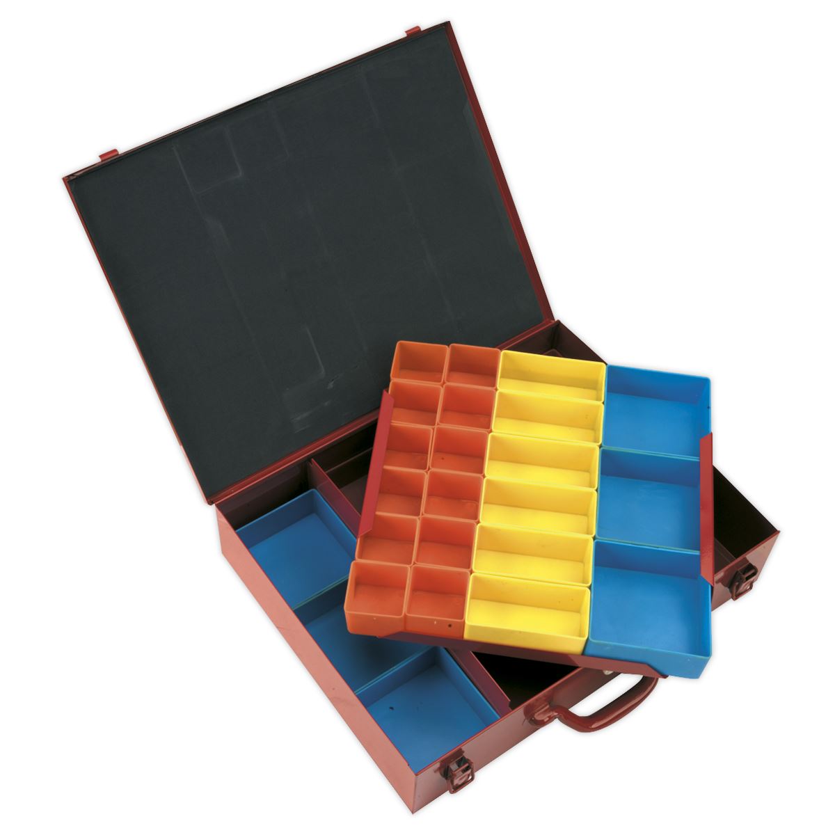 Sealey Metal Case 2-Layer with 27 Storage Bins 