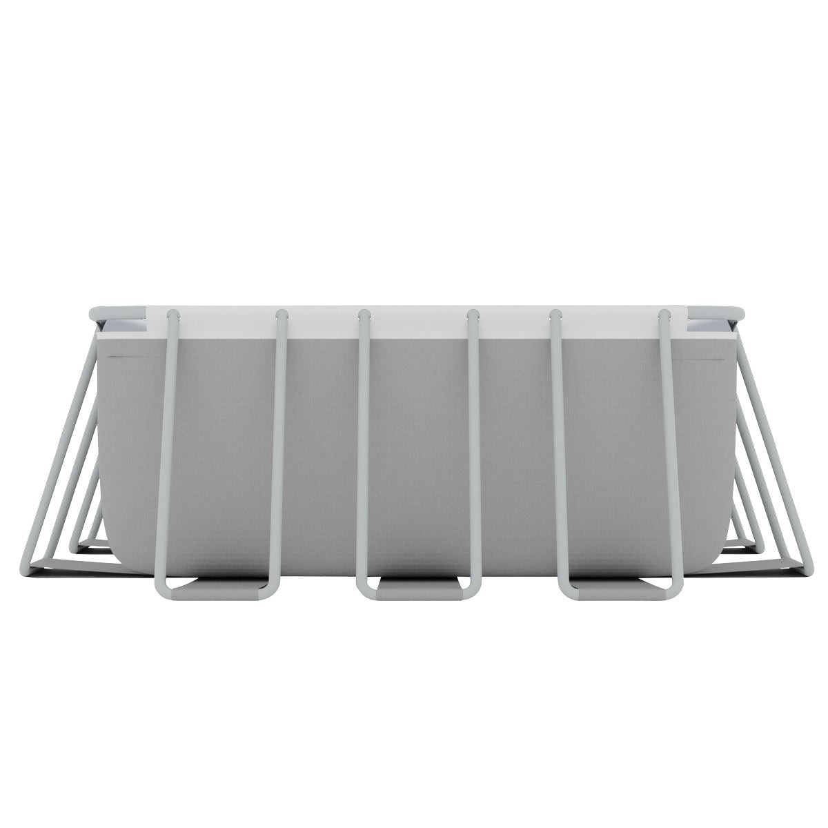 Dellonda 25ft Deluxe Steel Frame Swimming Pool with Step Ladder, Ground Covers and Filter Pump  White Rose Tools