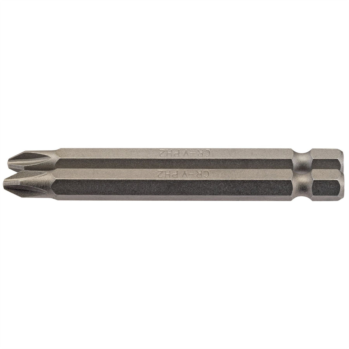 Draper Cross Slot Insert Bit 1/4" Hex 75mm Long No.2 (Pack of 2) 64315  White Rose Tools
